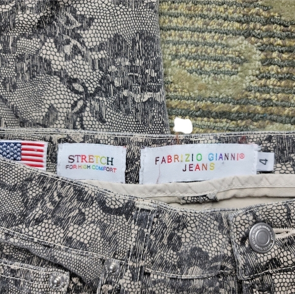 Fabrizio Gianni Stretch Floral Skinny Jeans - Picture 7 of 8